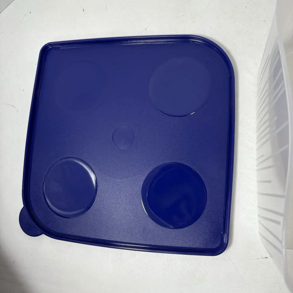 Tupperware Fresh N Cool Refrigerator Food Container‎ 22 Cup 5.2 L Large Blue F4
